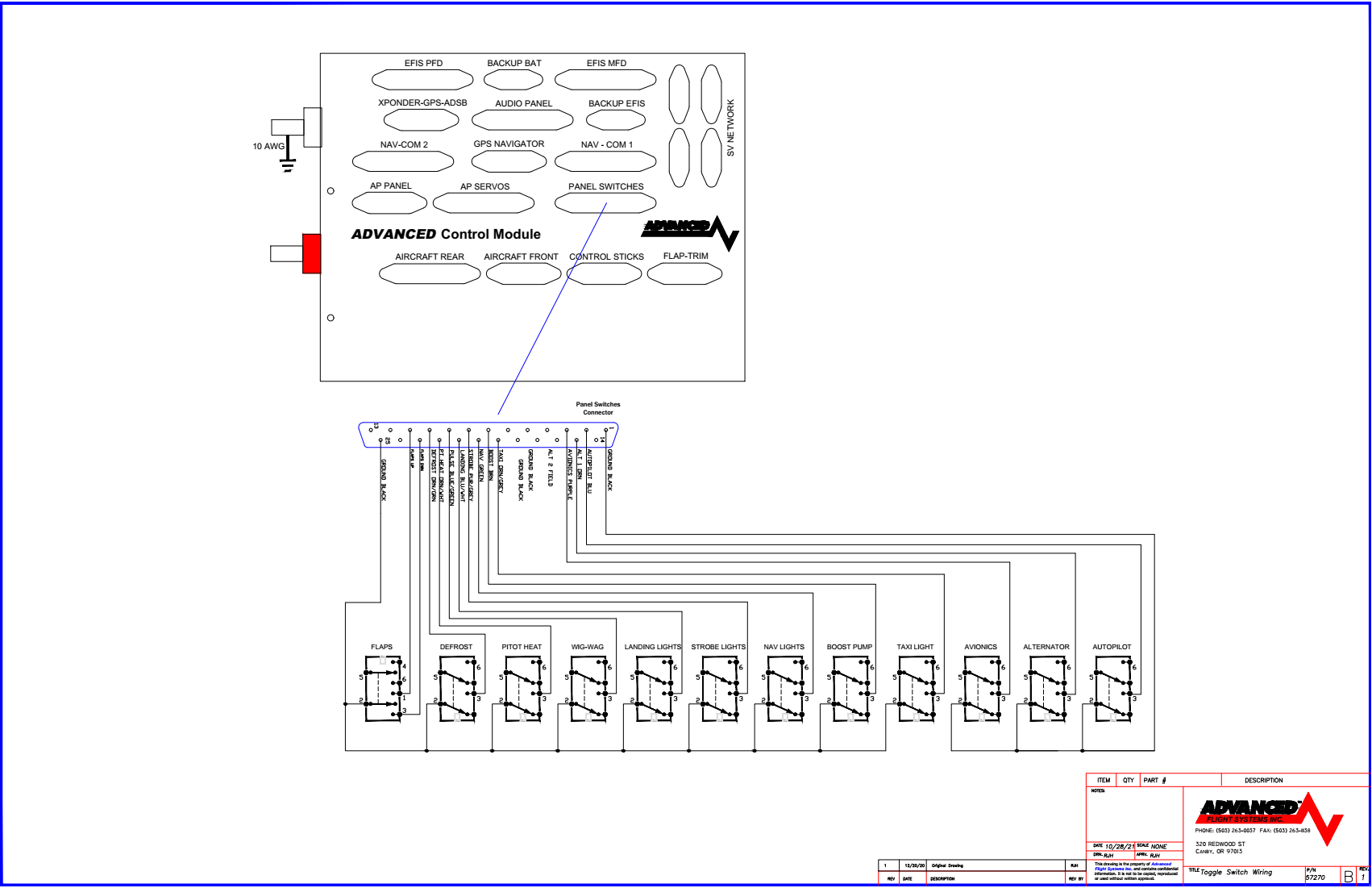 57270 Toggle Switch Wiring – Advanced Flight Systems